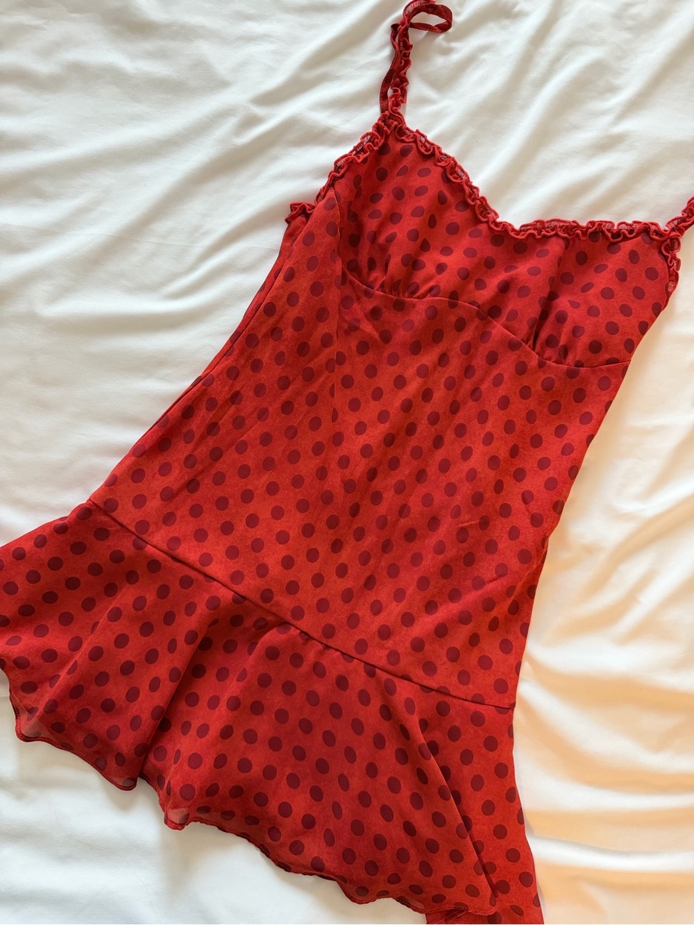 Princess Polly Red Polka Dot Romper - Picture 2 of 7